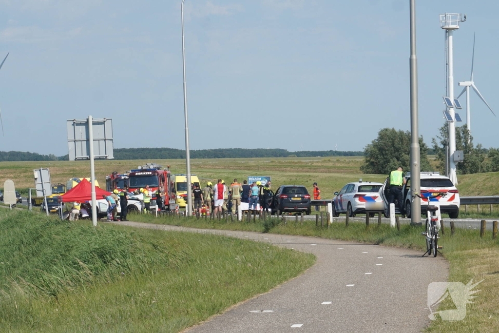 Kinderen betrokken bij frontaal ongeluk