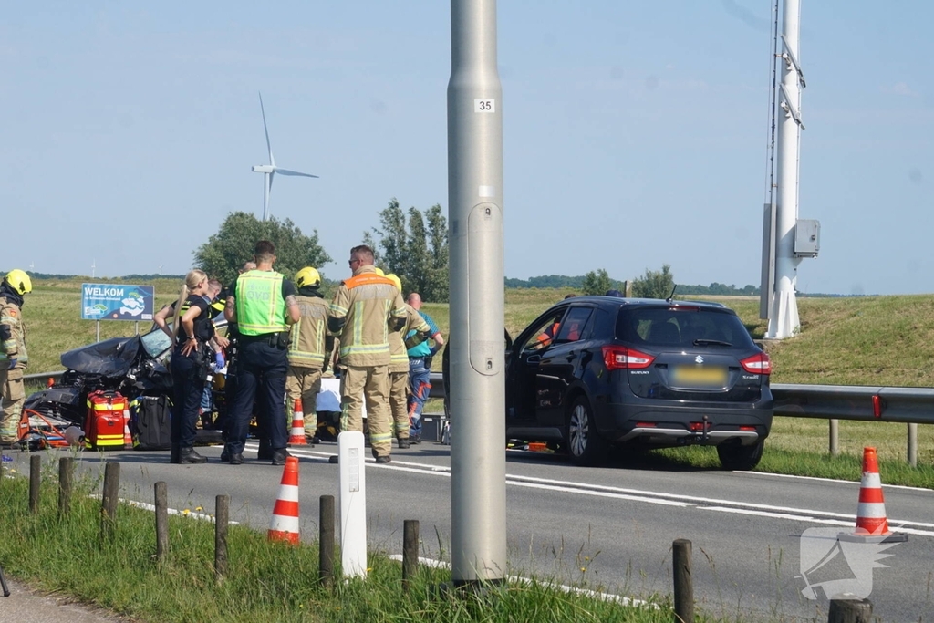 Kinderen betrokken bij frontaal ongeluk