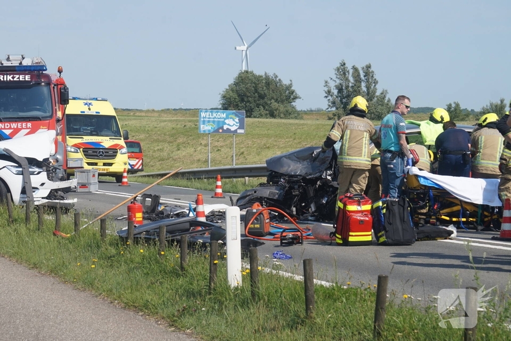 Kinderen betrokken bij frontaal ongeluk