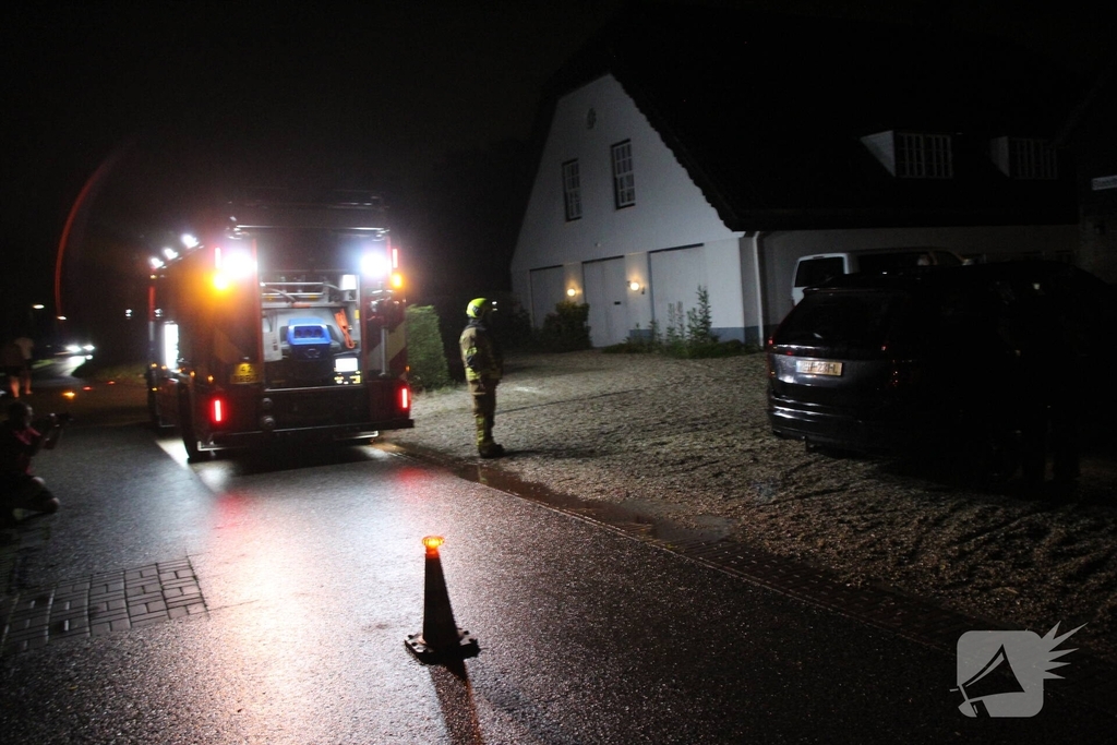Blikseminslag zorgt voor woningbrand