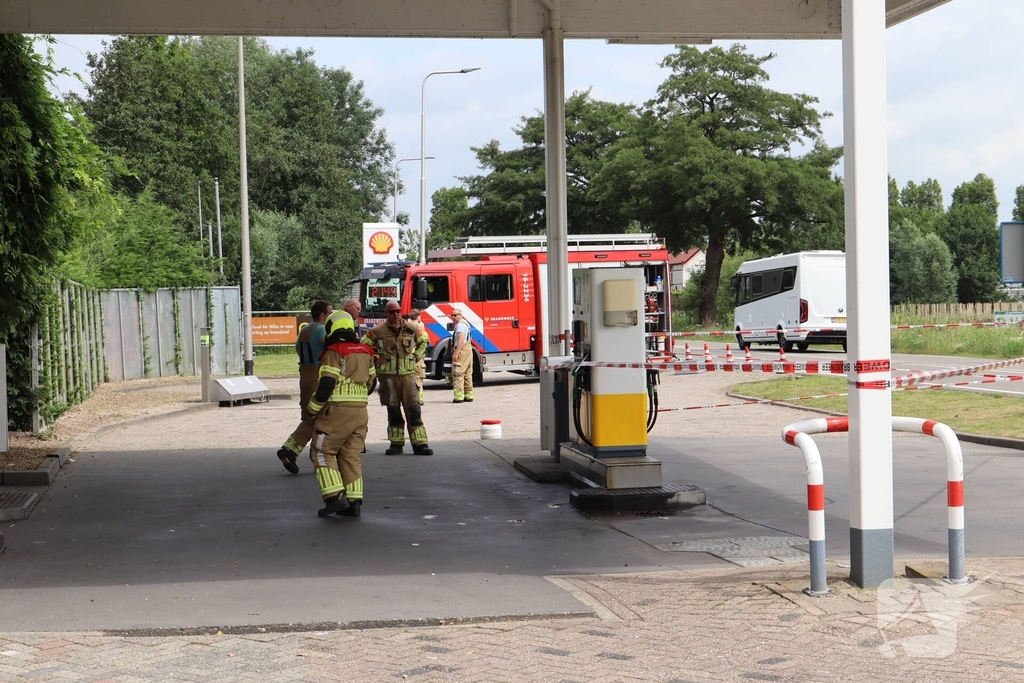 Tankstation afgesloten na lekkage