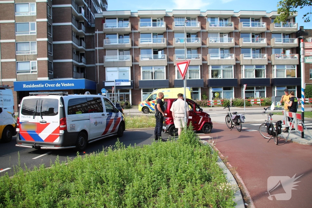 Ongeval tussen brommobiel en fietser