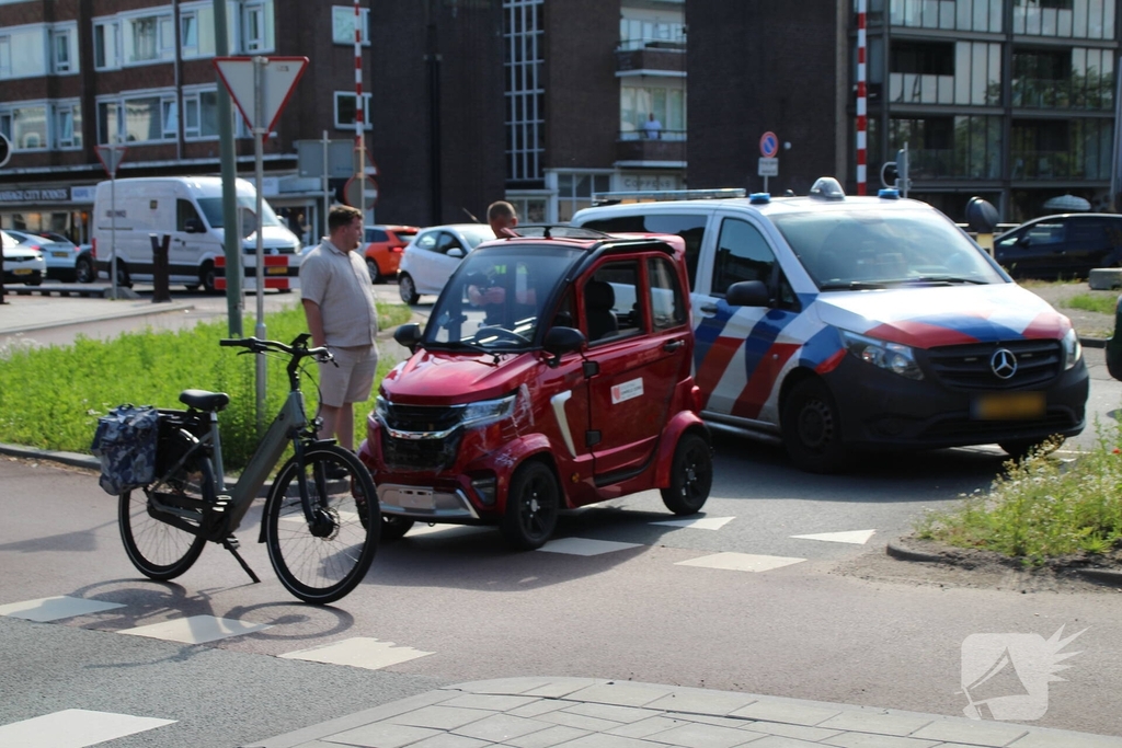 Ongeval tussen brommobiel en fietser