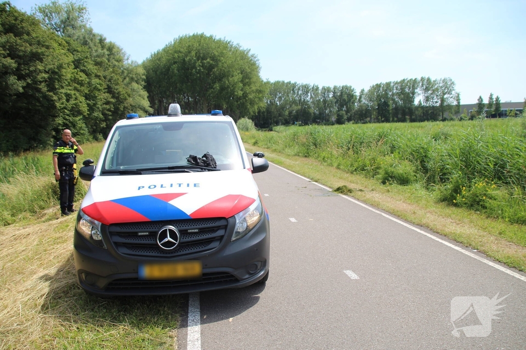 Scootmobiel aangetroffen in sloot tijdens zoekactie