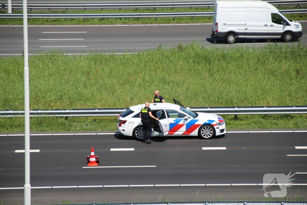 Ongeval leidt tot file op snelweg