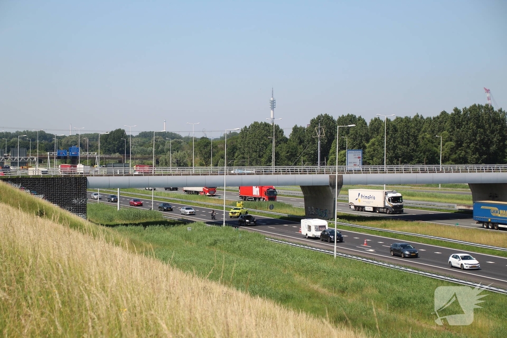Ongeval leidt tot file op snelweg