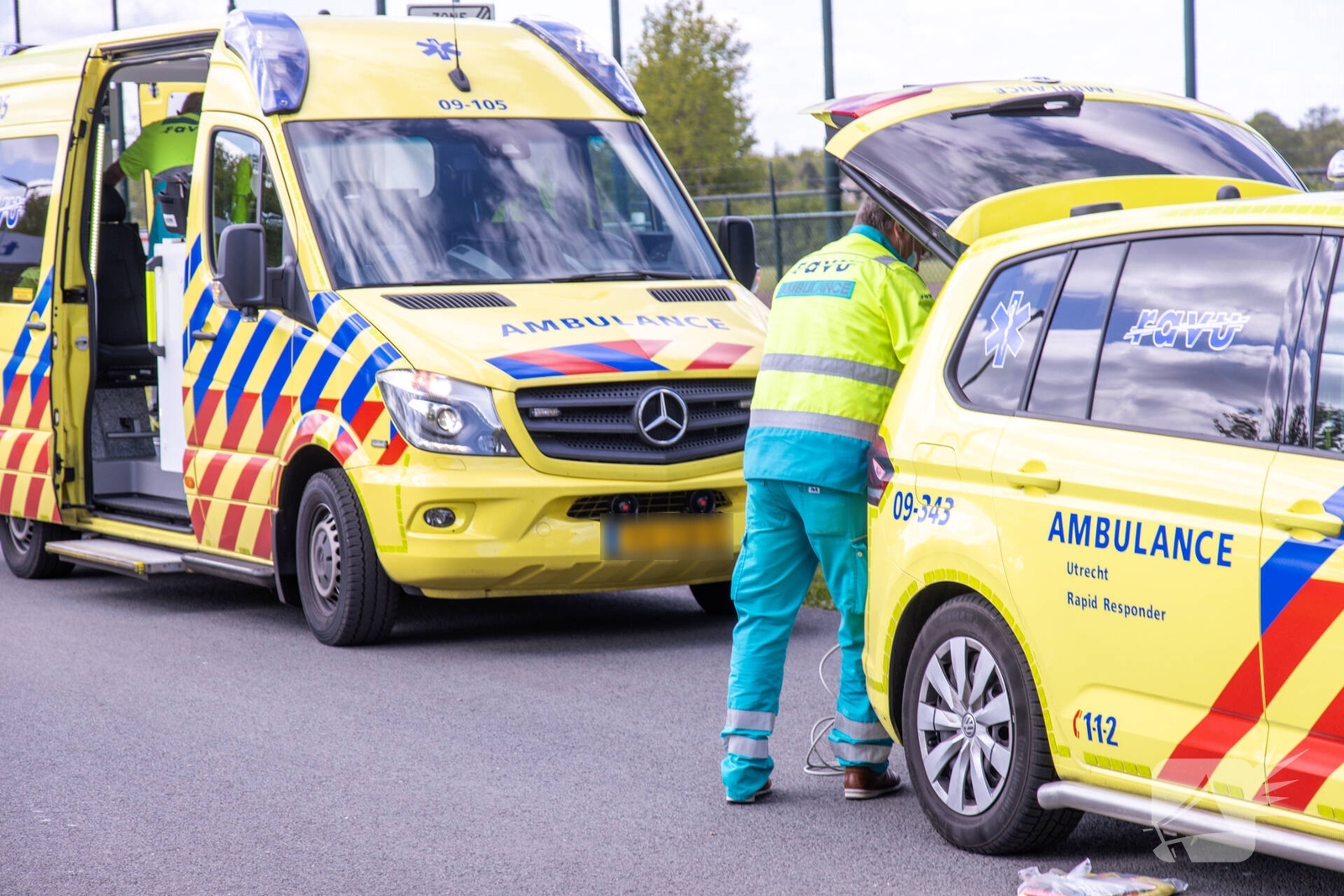 Fatbiker gewond bij ongeval, Wethouder Deodatusplantsoen in Roden