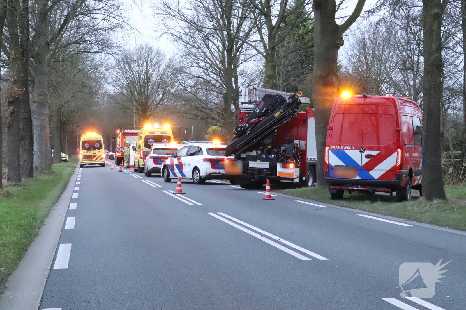Dodelijk ongeval in de ochtend, Rijksweg in Voorthuizen