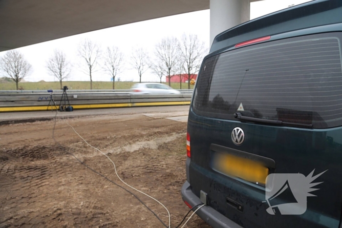 Snelheidscontrole bij wegwerkzaamheden