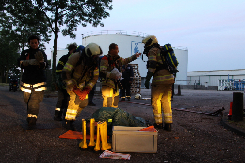 Grote oefening met gevaarlijke stoffen