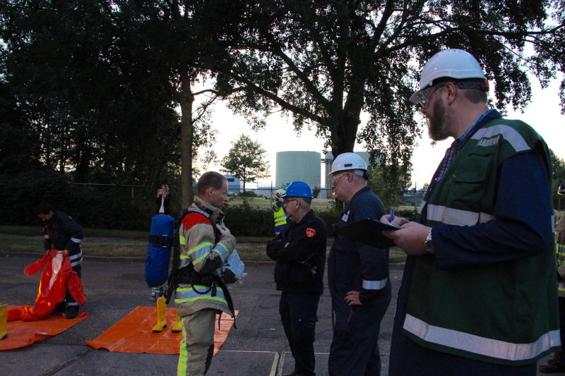 Grote oefening met gevaarlijke stoffen