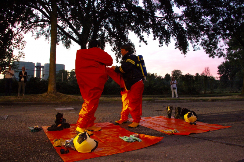 Grote oefening met gevaarlijke stoffen