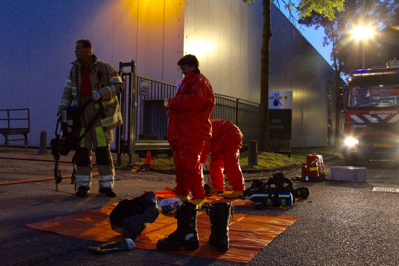 Grote oefening met gevaarlijke stoffen
