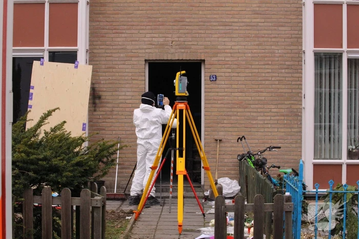 Forensisch onderzoek na brandstichting bij woning