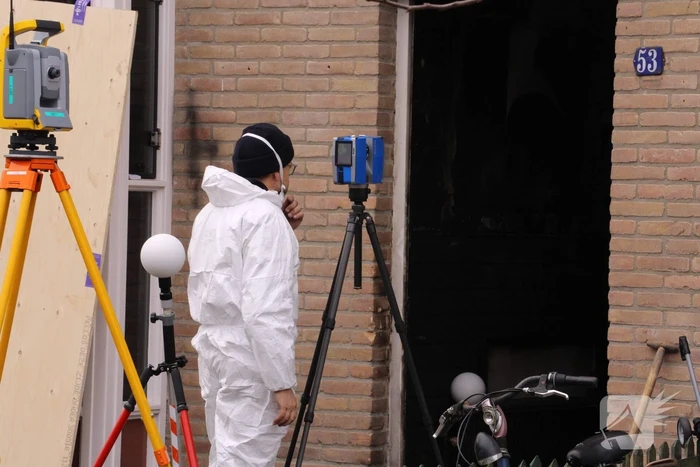 Forensisch onderzoek na brandstichting bij woning
