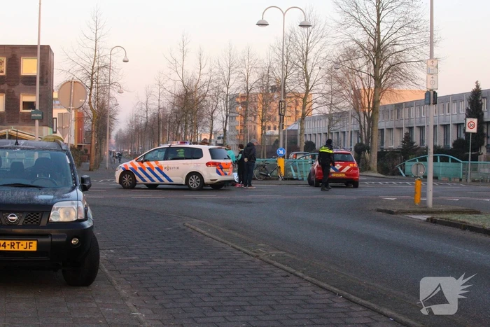 Fietser geschept door automobiliste