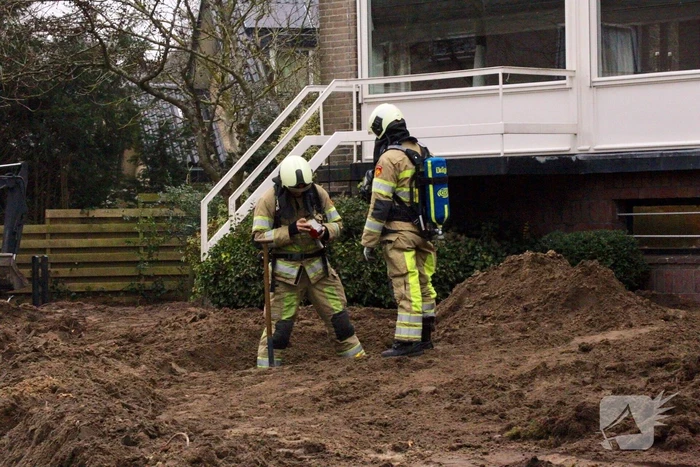 Brandweer rukt uit voor een gaslek