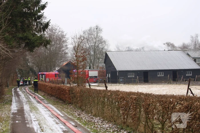 Brand in woonboerderij