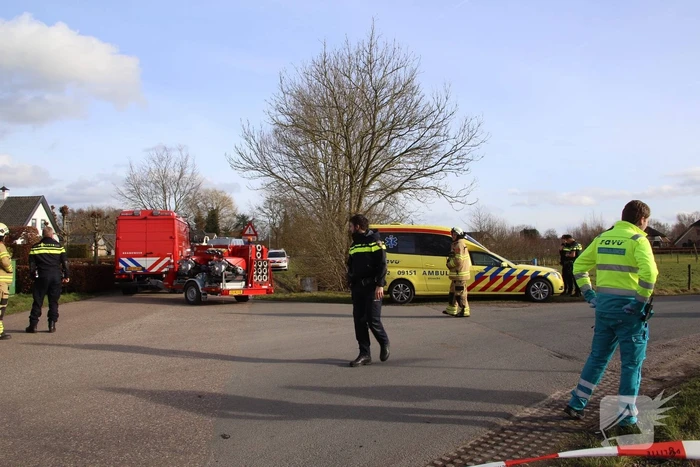 Explosie in schuur, 1 persoon gewond