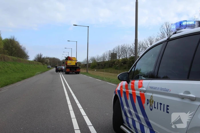 Forse schade bij kop-staartbotsing met 5 auto's