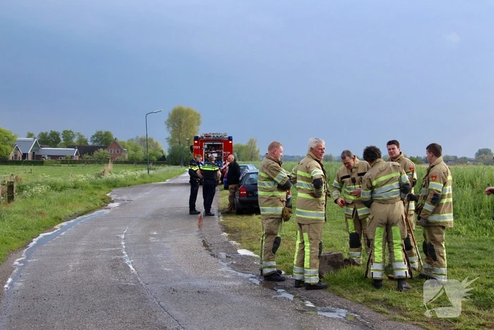 Auto total loss na uitwijkmanoeuvre