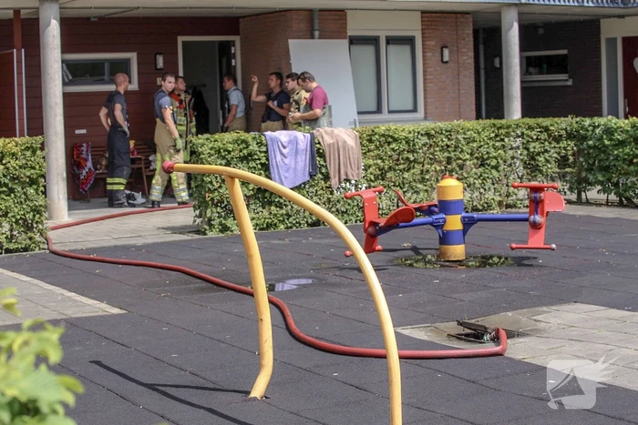 Hoofdwaterleiding gesprongen in woonzorgcomplex