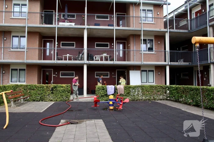 Hoofdwaterleiding gesprongen in woonzorgcomplex