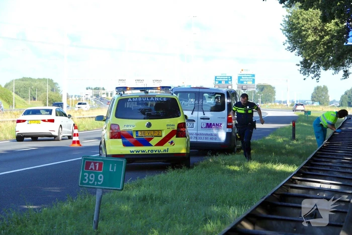 Lange file door kop-staart aanrijding