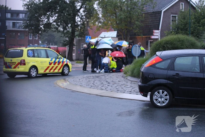 Solex-rijder gewond na val over vluchtheuvel