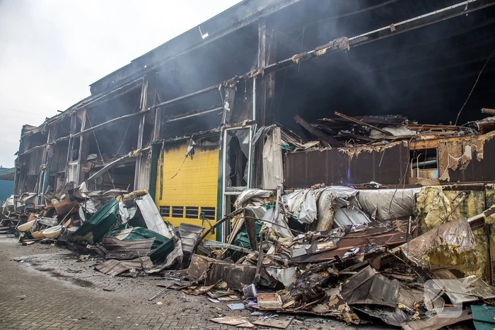 Enorme ravage na grote brand