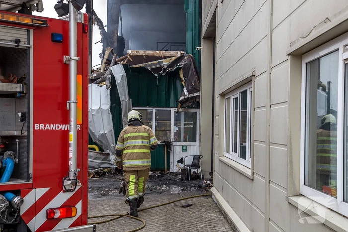 Enorme ravage na grote brand