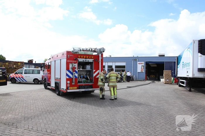 Brand ontstaan in palingrokerij