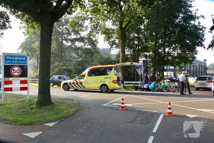Scooterrijder gewond na aanrijding auto