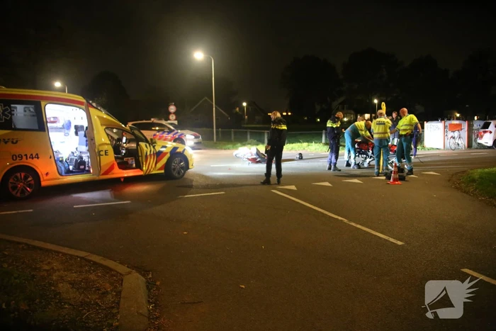 Brommerrijder gewond bij aanrijding