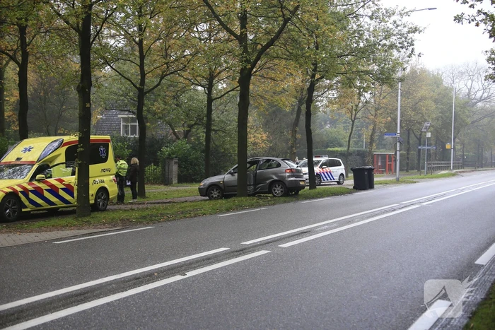 Automobilist gewond na botsing tegen boom