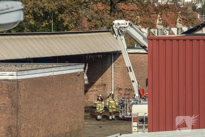 Zeer grote brand voormalige Noack-fabriek, the day after