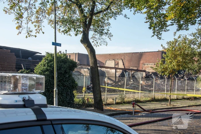 Zeer grote brand voormalige Noack-fabriek, the day after