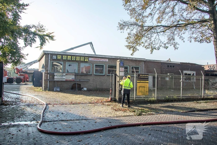 Zeer grote brand voormalige Noack-fabriek, the day after