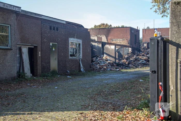 Zeer grote brand voormalige Noack-fabriek, the day after