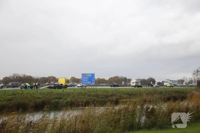Meerdere voertuigen betrokken bij ongeval op snelweg