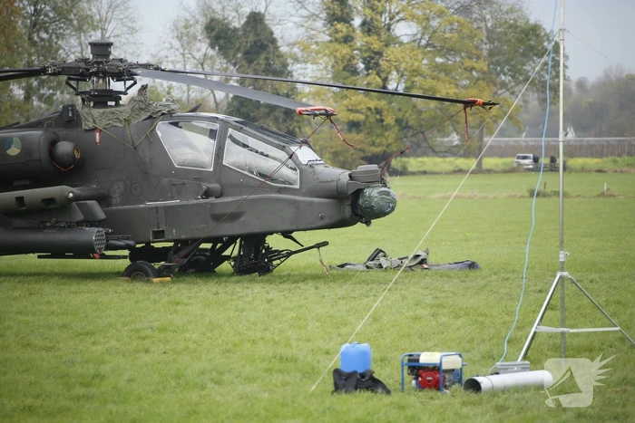 Marechaussee doet onderzoek naar het ongeluk Apache-helikopter