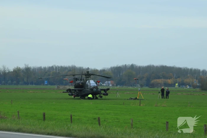 Marechaussee doet onderzoek naar het ongeluk Apache-helikopter