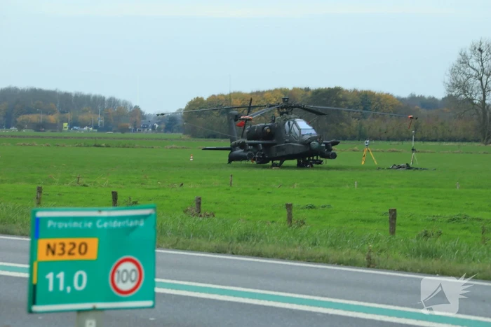 Marechaussee doet onderzoek naar het ongeluk Apache-helikopter