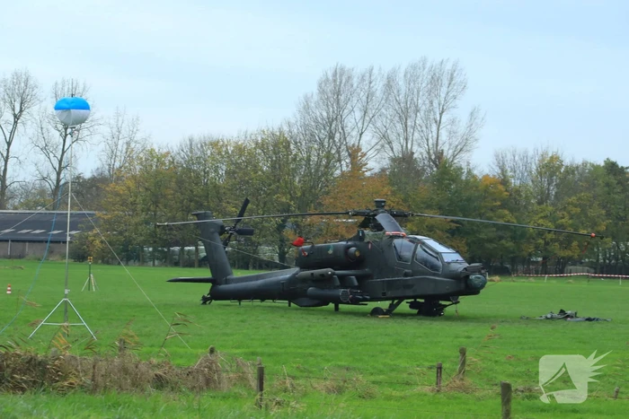 Marechaussee doet onderzoek naar het ongeluk Apache-helikopter