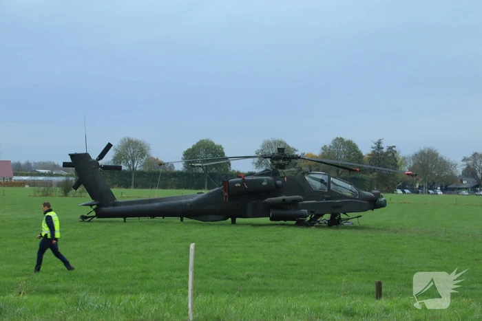 Marechaussee doet onderzoek naar het ongeluk Apache-helikopter