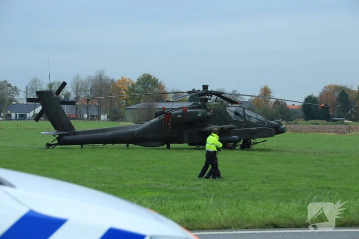 Marechaussee doet onderzoek naar het ongeluk Apache-helikopter