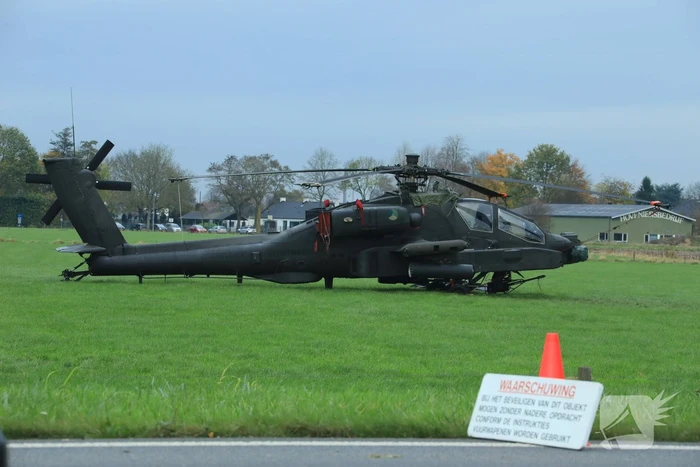 Marechaussee doet onderzoek naar het ongeluk Apache-helikopter