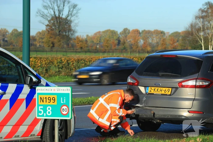Auto total-loss bij kop-staartbotsing