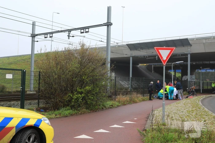 Fietsster ernstig gewond na valpartij