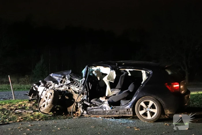 Enorme ravage na frontale aanrijding